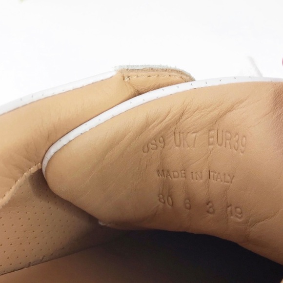 GREATS Perforated Royale Leather Blanco Sneakers 9 - Picture 7 of 7